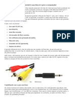 Como Transferir Suas Fitas k7 para o Computador