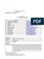 Silabus Praktik Audit Industri Spesifik