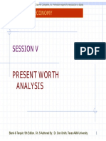 Session V Present Worth Analysis