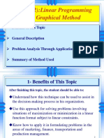 Chapter (2) :linear Programming (LP) Graphical Method: Benefits of This Topic