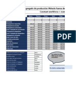 Plantilla Plan Agregado de Producción Método de Fuerza de Trabajo Constante Con Horas Extras