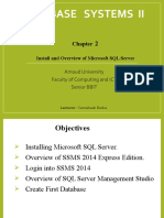 CH 2 - Install and Overview of Microsoft SQL Server