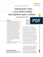 Artigo - Freitas - "Comunicação Como Ciencia Básica Tardia" (2018) PDF