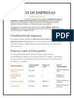 Tipos de Empresas