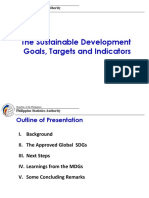 The Sustainable Development Goals, Targets and Indicators: Philippine Statistics Authority