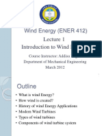 Wind Energy (ENER 412)