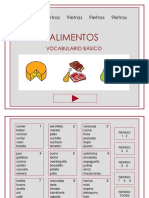 Vocabulario - Alimentos