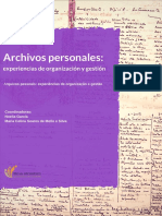 Archivos Personales Experiencias de Organización y Gestión PDF