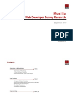 Web Developers & The Open Web - Survey Results