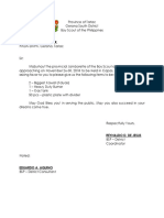 Provincial Jamborette Request Letter