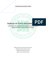 Trabajo de Texto Argumentativo-La Discriminacion