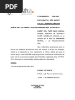 Escrito de Deposito de Caucion