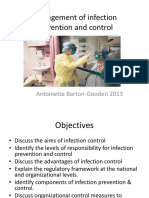 Management of Infection Prevention and Control