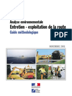 Analyse Environnementale Guide Méthodologique Entretien - Exploitation de La Route