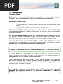 Lectura 11 - La Percepción PDF