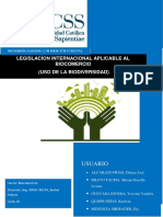 Legislacíon Internacional Aplicable Al Biocomercio