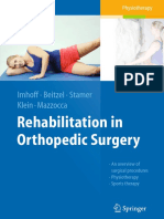 Rehabilitation in Orthopedic Surgery: Imhoff Beitzel Stamer Klein Mazzocca