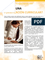 Planificación Curricular