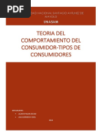 Teoria Del Comportamiento Del Consumidor