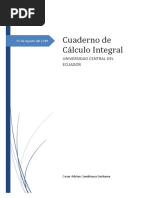 Cálculo Integral Cuaderno