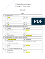 Microbiology MCQ