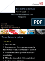 Materia Prima de Pescado y Marisco