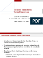 Testes Diagnósticos Bioestatística