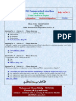 CS502 Fundamentals of Algorithms 2013 Final Term Mcqs Solved With References by Moaaz