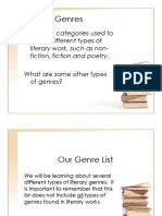 Literary Genres: Definition: Categories Used To