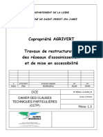 Cahier Des Clauses Techniques Particulières