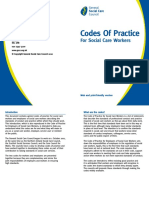 Codes of Practice For Social Care Workers