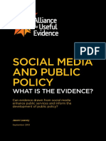 Social Media and Public Policy