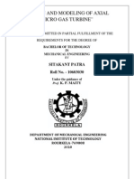 Design and Modeling of Axial Micro Gas Turbine : Sitakant Patra Roll No. - 10603030