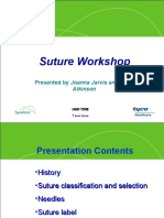 Suture Workshop: Presented by Joanna Jarvis and Craig