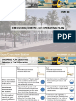 Crenshaw/LAX Line and Green Line Operating Plan Presentation