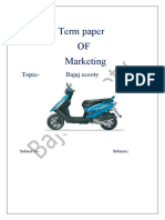 Bajaj Scooty Term Paper Fanil