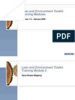 Lean and Environment Toolkit Training Modules: - January 2006