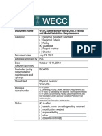 WECC Generating Facility Data, Testing and Model Validation Requirements