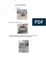 Determinacion Del Peso Específico