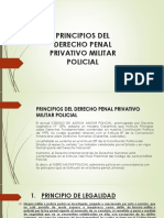 Principios Del Derecho Penal Privativo Militar Policial