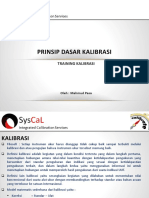 Prinsip Dasar Kalibrasi