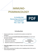 Immuno-Pharmacology: Dr. Harshika Patel Pharmacology and Therapeutics II Date:23/05/2018 Time: 11am - 1pm