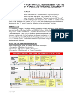 Is CCC The Only Contractual Requirement For The Delivery of VP in A Sales and Purchase Agreement