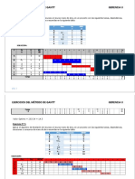 Ejercicio Metodo de GANTT