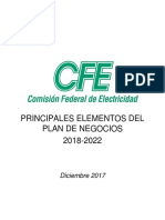 PLAN NEGOCIOS CFE - 2018-2022 - Publica PDF