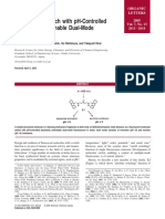 A Molecular Switch With pH-Controlled Absolutely Switchable Dual-Mode Fluorescence