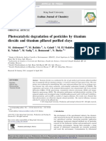 Photocatalytic Degradation of Pesticides by Titanium Dioxide and Titanium Pillared Purified Clays