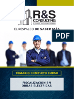 Temario Fiscalizacion Obras Electricas - CURSO CAPACITACION