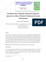 The Effectiveness of Realistic Mathematics Education Approach On Ability of Students' Mathematical Concept Understanding