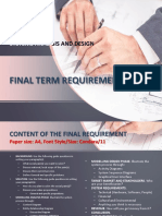 System Analysis and Design Project Scope